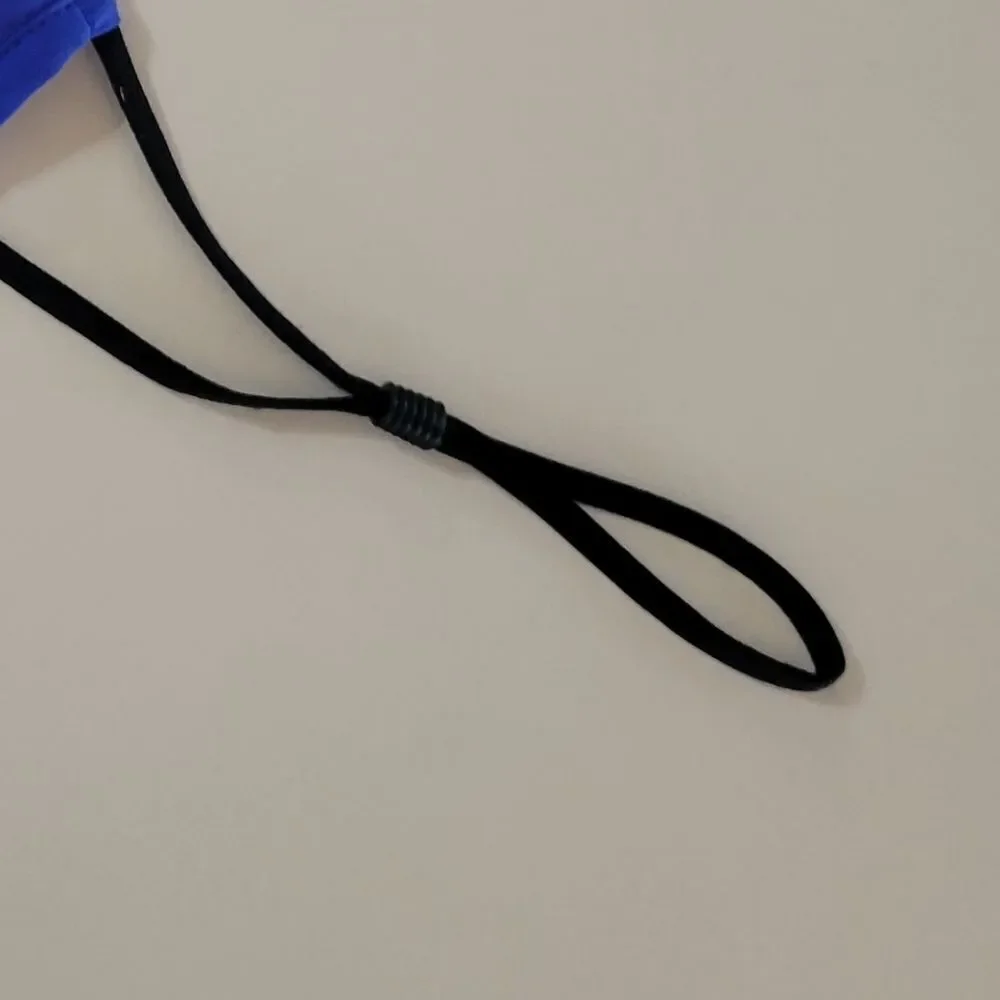 Athleta Made To Move Blue Face Mask with Adjustable Straps